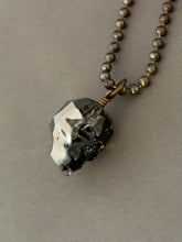 Load image into Gallery viewer, Christine Necklace - Silver Night Skull