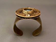 Load image into Gallery viewer, Victoria Cuff - Gray and Crystal