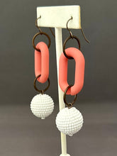 Load image into Gallery viewer, Frankie Earrings - Pink and White