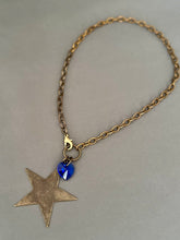 Load image into Gallery viewer, Josie Necklace with Blue Heart