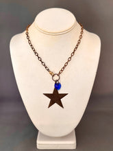 Load image into Gallery viewer, Josie Necklace with Blue Heart