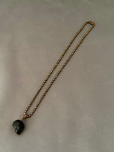 Load image into Gallery viewer, Tini Necklace - Metallic Blue Skull