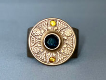 Load image into Gallery viewer, Victoria Cuff - Blue and Topaz