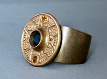 Load image into Gallery viewer, Victoria Cuff - Blue and Topaz