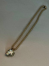 Load image into Gallery viewer, Christine Necklace - Iridescent Green Skull