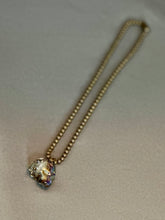 Load image into Gallery viewer, Christine Necklace - Iridescent Green Skull