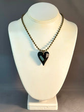Load image into Gallery viewer, Christine XL Necklace - Jet Black Heart