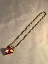 Load image into Gallery viewer, Christine Necklace - Red Magma Heart
