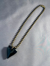 Load image into Gallery viewer, Christine XL Necklace - Jet Black Heart
