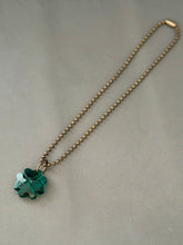 Load image into Gallery viewer, Christine Necklace - Emerald Clover