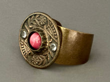 Load image into Gallery viewer, Victoria Cuff - Marbled Pink and Clear