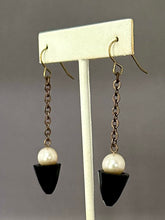 Load image into Gallery viewer, Stephanie the Drop - Jet and Cream