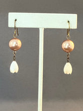 Load image into Gallery viewer, Jasmine MOP Earrings 1- Cream and Rose