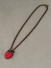 Load image into Gallery viewer, Strawberry Solo Necklace