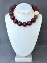 Load image into Gallery viewer, Edna Necklace - Mahogany and Cream
