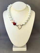 Load image into Gallery viewer, Colleen Necklace - Cream Valentine with Heart Clasp
