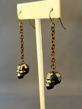 Load image into Gallery viewer, Morticia Earrings - Silver Night
