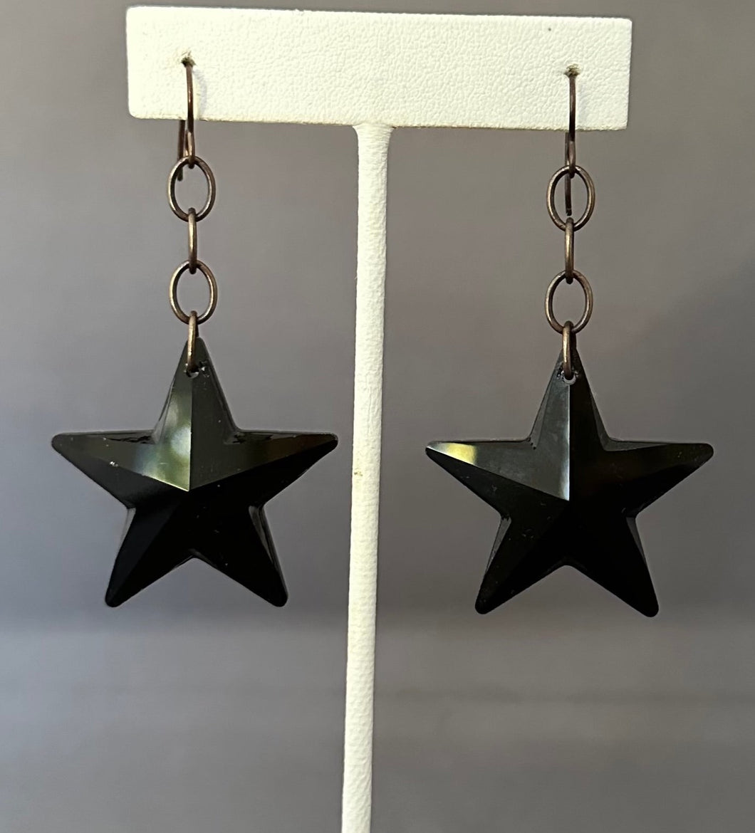 Corinne Earrings - Jet Black