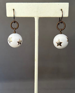 Stella Earrings - White