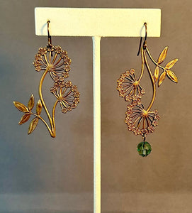 Fleur Earrings - green