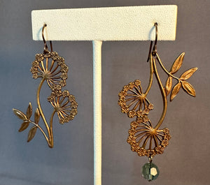 Fleur Earrings - green