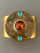 Load image into Gallery viewer, Victoria Cuff - Amber and Light Blue
