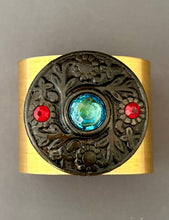 Load image into Gallery viewer, Victoria Cuff - Red and Turquoise
