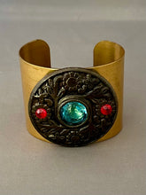 Load image into Gallery viewer, Victoria Cuff - Red and Turquoise
