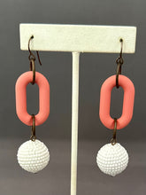 Load image into Gallery viewer, Frankie Earrings - Pink and White
