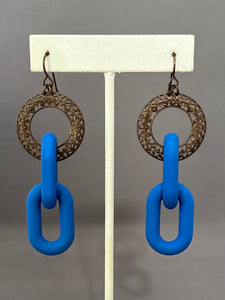 Frankie Earrings - Royal Blue