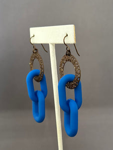 Frankie Earrings - Royal Blue