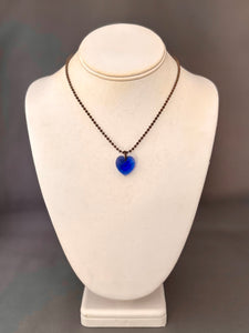 Tini Necklace - Blue Heart