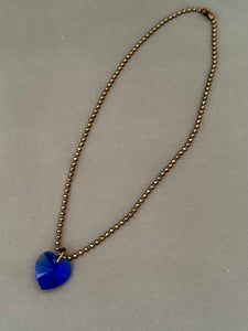 Tini Necklace - Blue Heart