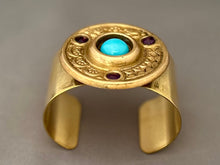 Load image into Gallery viewer, Victoria Cuff - Turquoise and Purple
