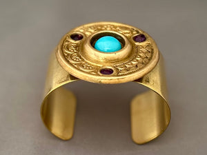 Victoria Cuff - Turquoise and Purple