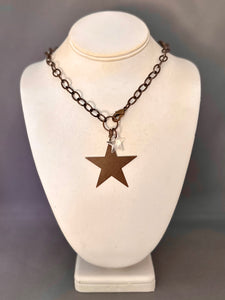 Josie Necklace with Clear Star