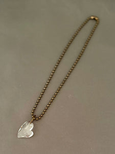 Christine Necklace - Clear Heart