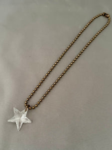 Christine Necklace - Clear Star