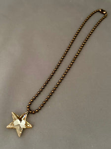 Christine Necklace - Golden Shadow Star