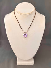 Load image into Gallery viewer, Tini Necklace - Vitrail Light Purple Heart
