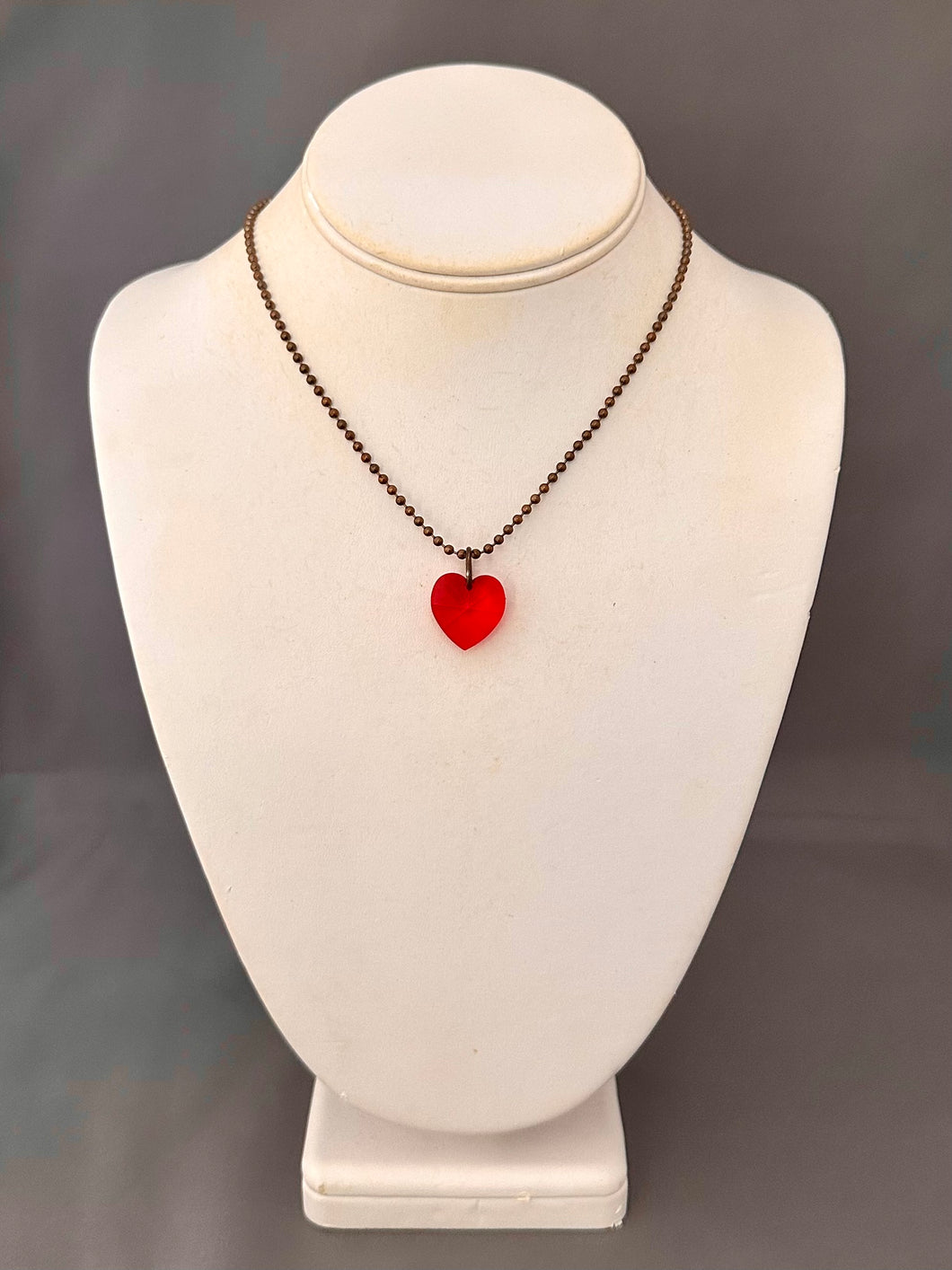 Tini Necklace - Red Heart