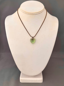 Tini Necklace - Green Heart