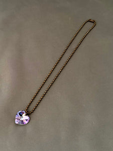 Tini Necklace - Vitrail Light Purple Heart