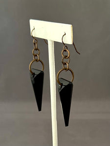 Joan Earrings - Jet Black