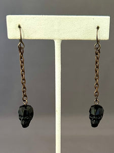 Morticia Earrings - Jet