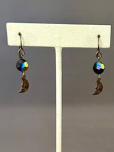 Load image into Gallery viewer, Lou Earrings - Black AB
