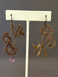 Fleur Earrings - Light Amethyst