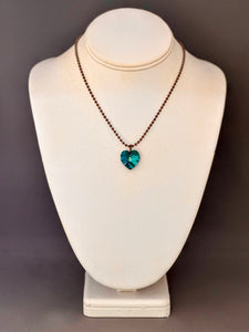 Tini Necklace - Bermuda Blue Heart