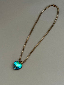 Tini Necklace - Bermuda Blue Heart