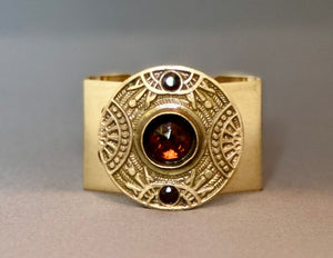 Victoria Cuff - Amber and Garnet